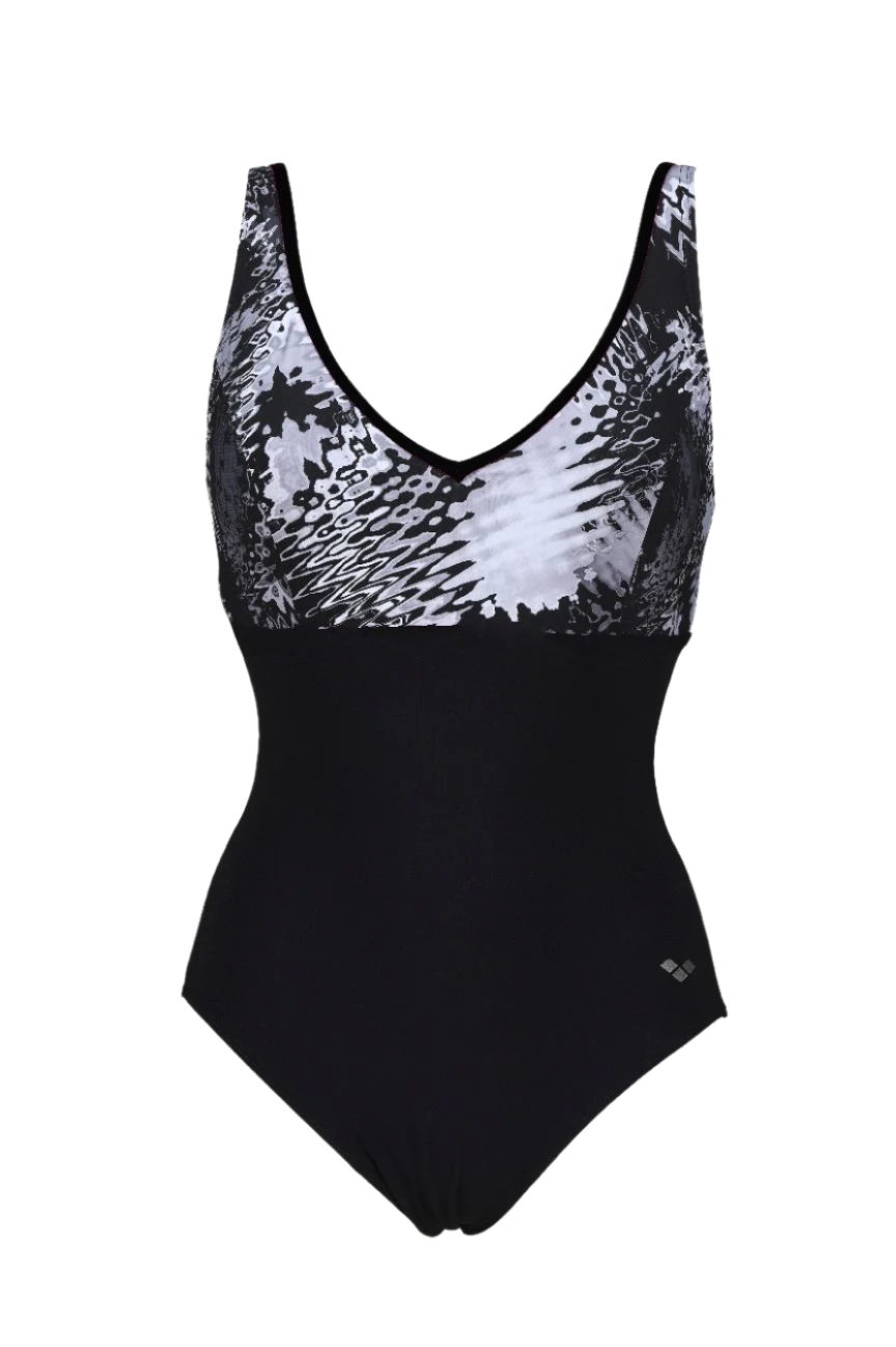 Arena Zora Wing Back One Piece Swimsuit - Black - FINAL SALE