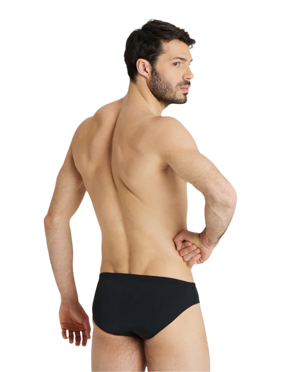 Arena Men's Team Solid Brief - Black/ White