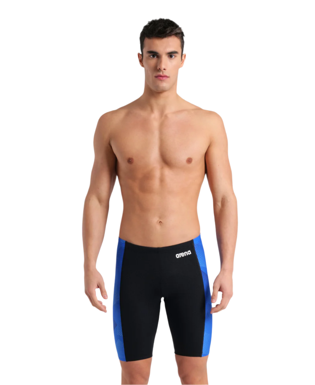 Arena Men's Halftone Jammer - Black/Team Royal