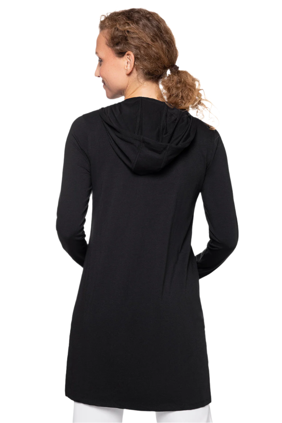 Coolibar Cabana Hoodie Coverup UPF 50+ - Black
