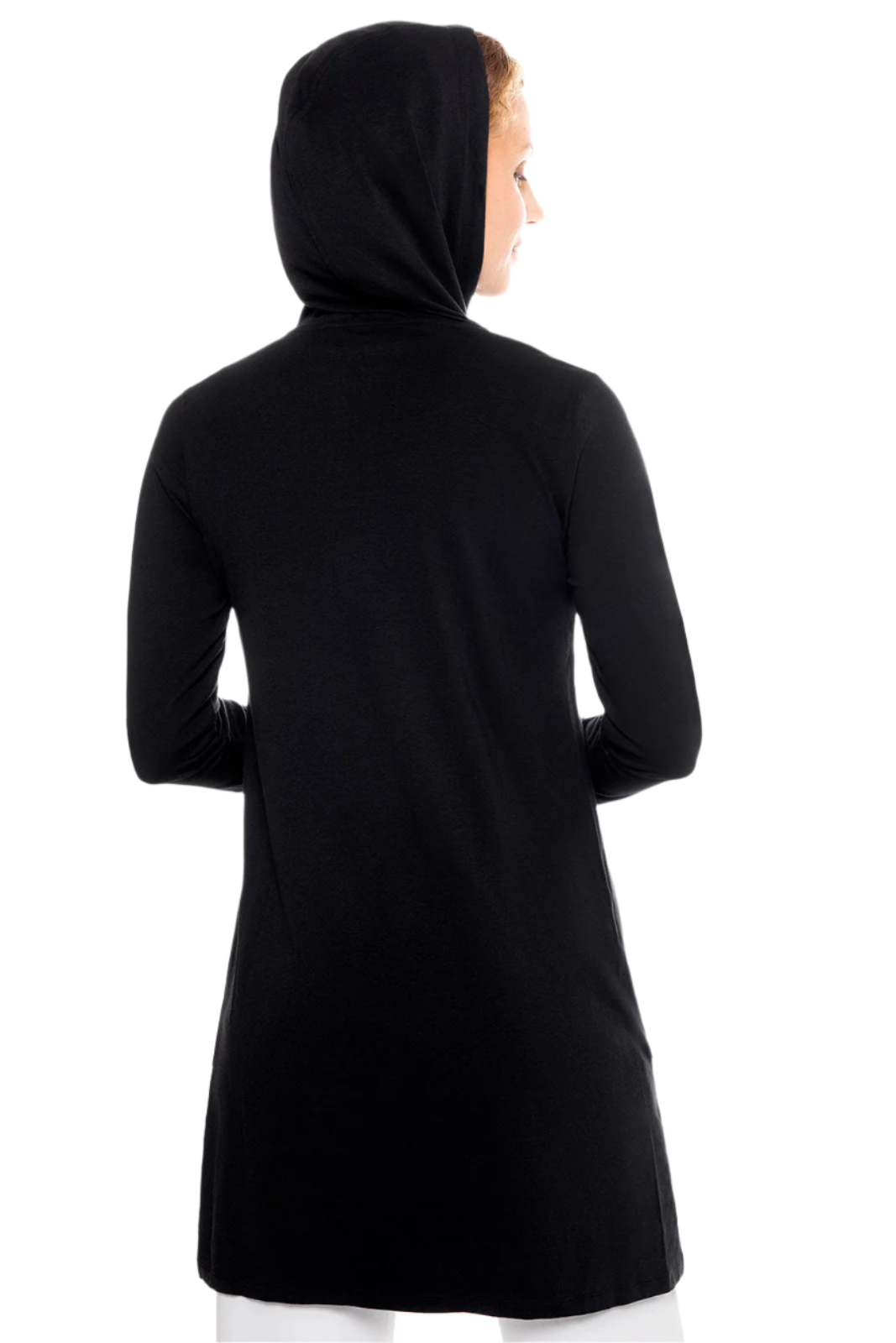 Coolibar Cabana Hoodie Coverup UPF 50+ - Black