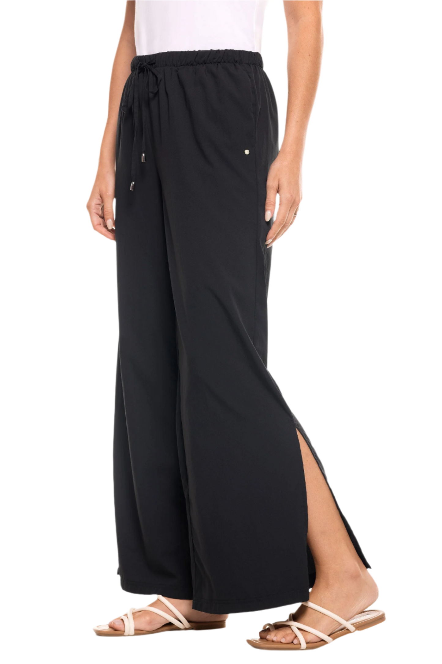 Coolibar Petra Wide Leg Pants UPF 50+ - Black