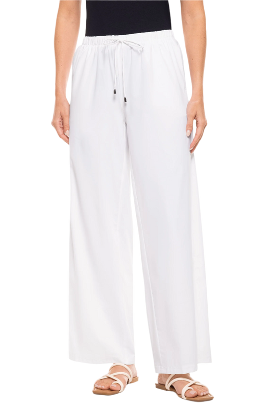 Coolibar Petra Wide Leg Pants UPF 50+ - White