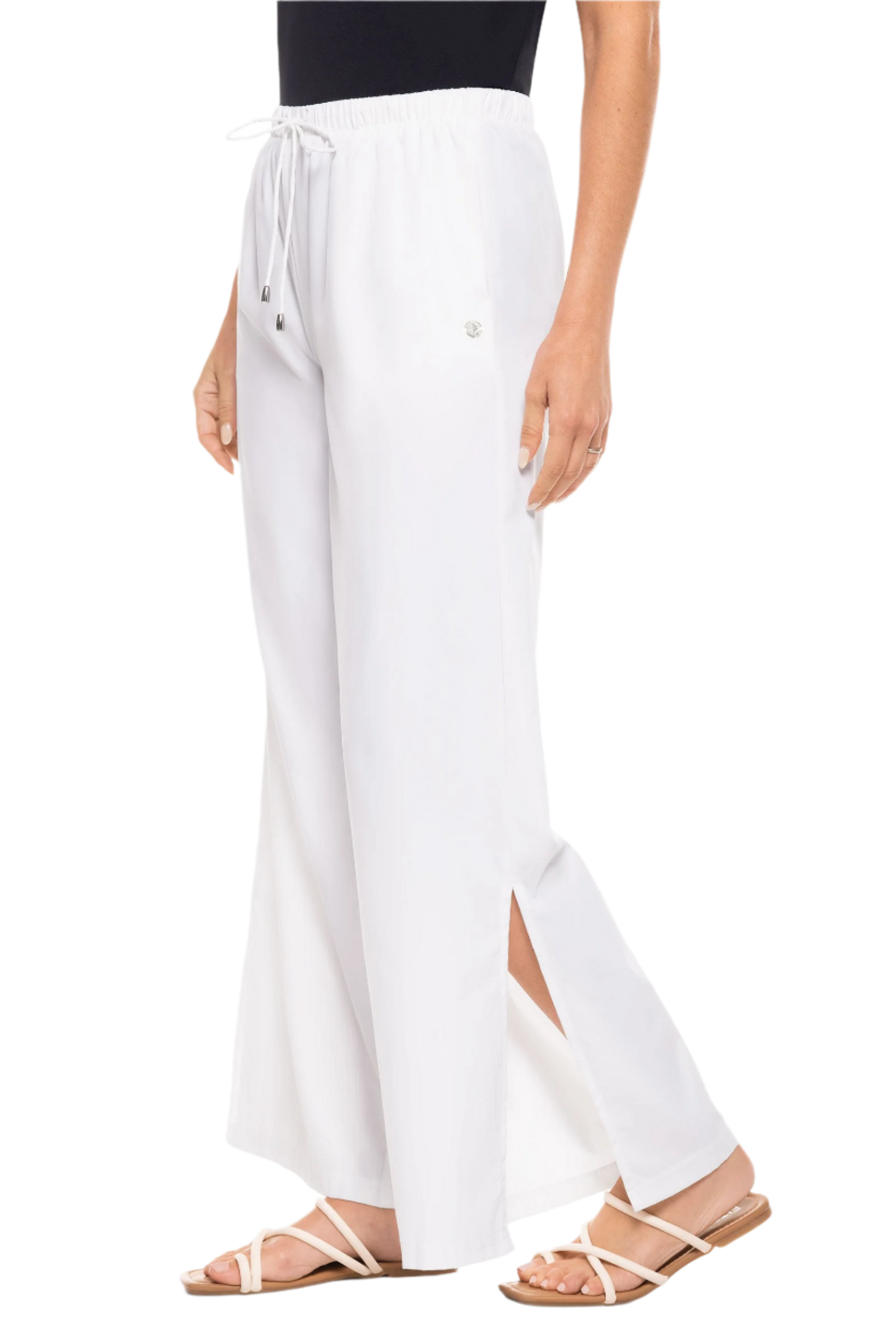 Coolibar Petra Wide Leg Pants UPF 50+ - White