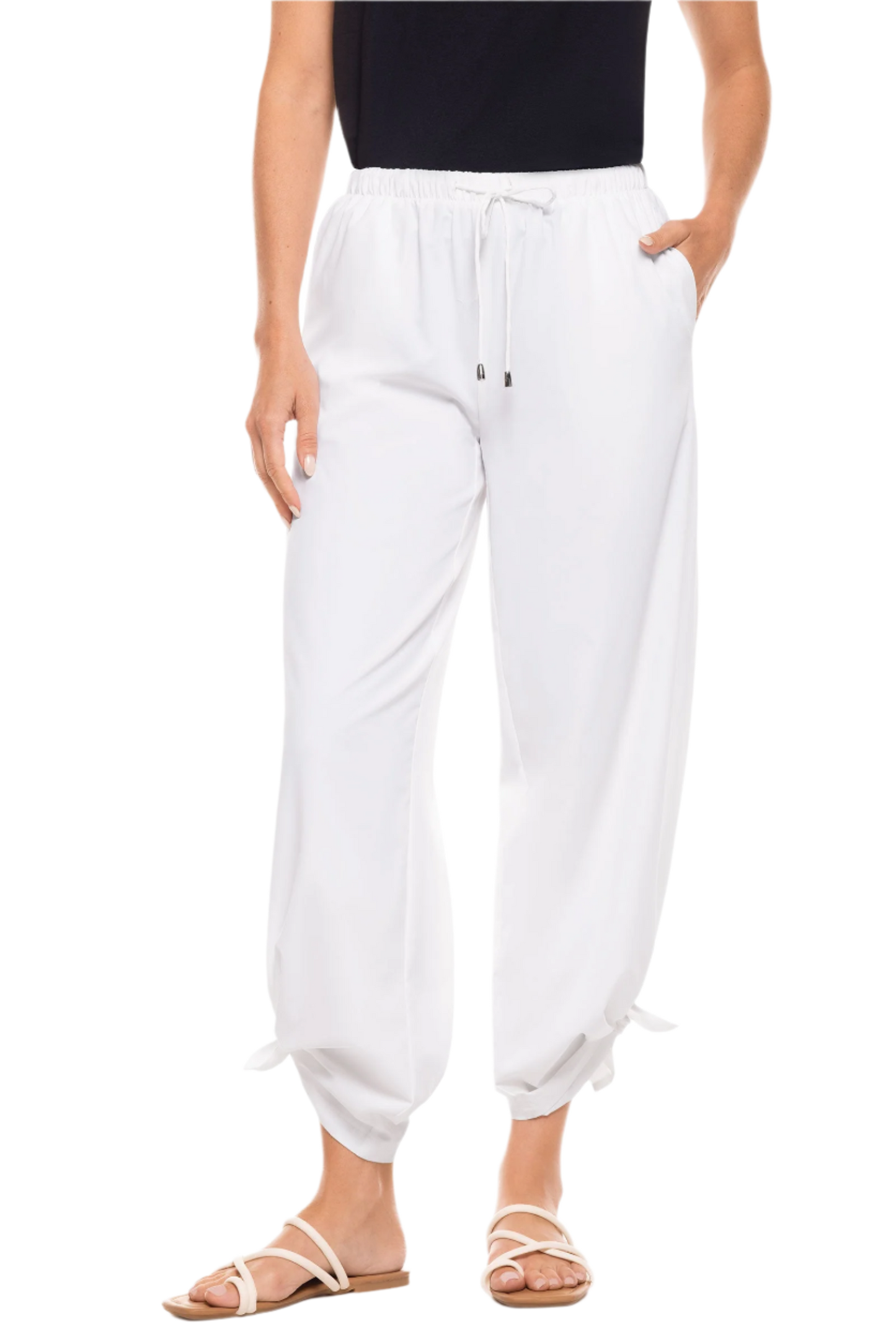 Coolibar Petra Wide Leg Pants UPF 50+ - White