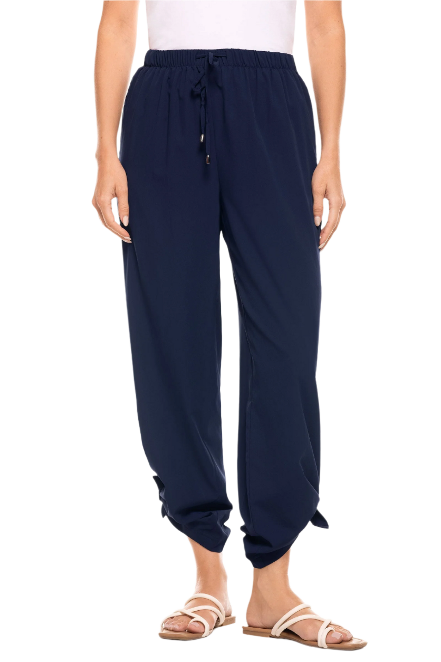 Coolibar Petra Wide Leg Pants UPF 50+ - Navy
