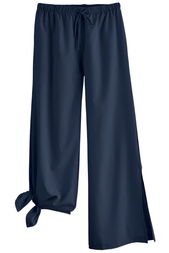 Coolibar Petra Wide Leg Pants UPF 50+ - Navy