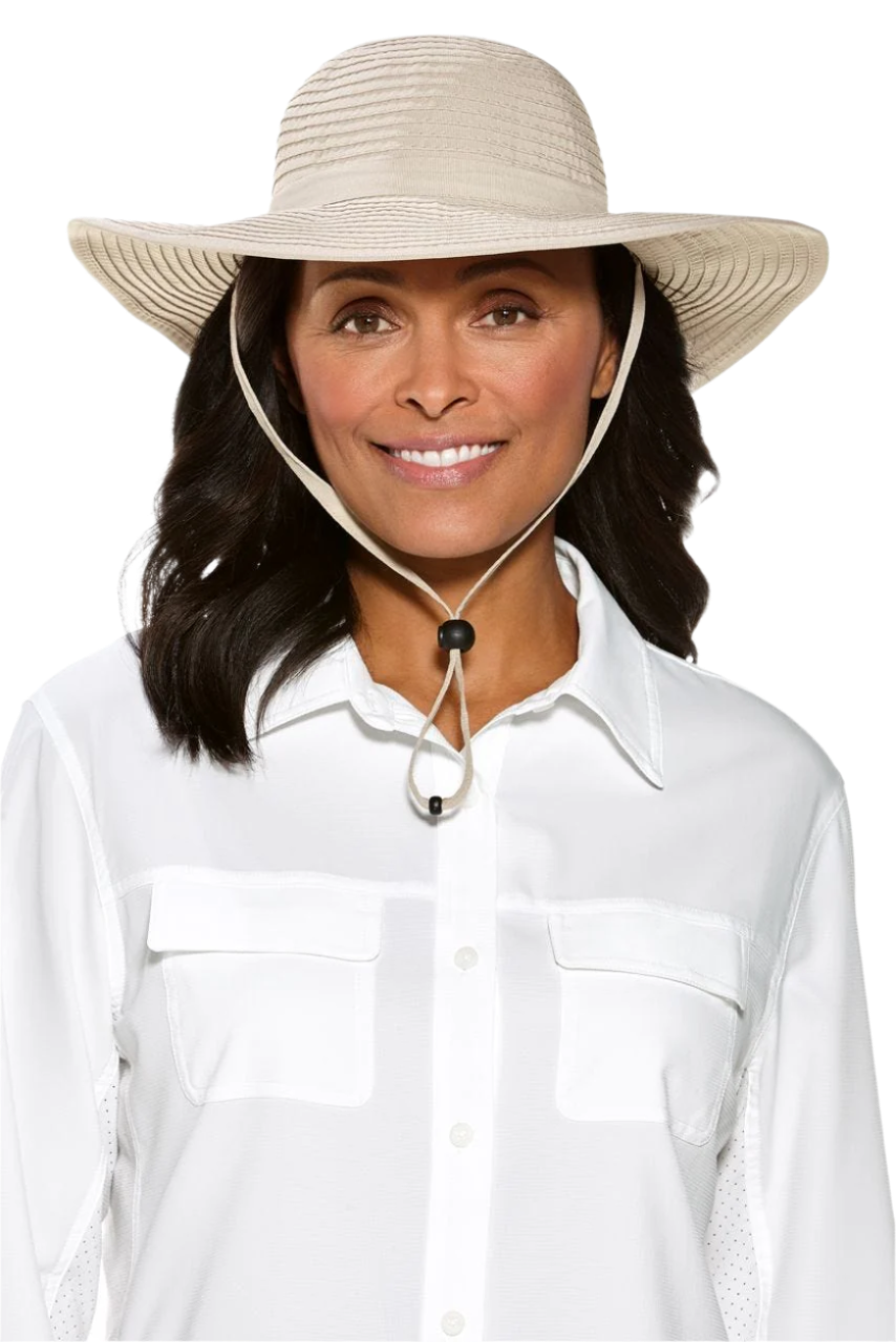 Coolibar Shelly Shapeable Travel Sun Hat UPF 50+ - Tan