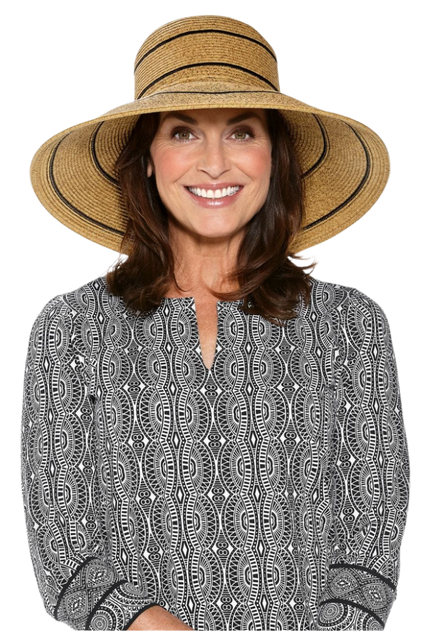 Coolibar Aubrey Straw Hat UPF 50+ - Natural