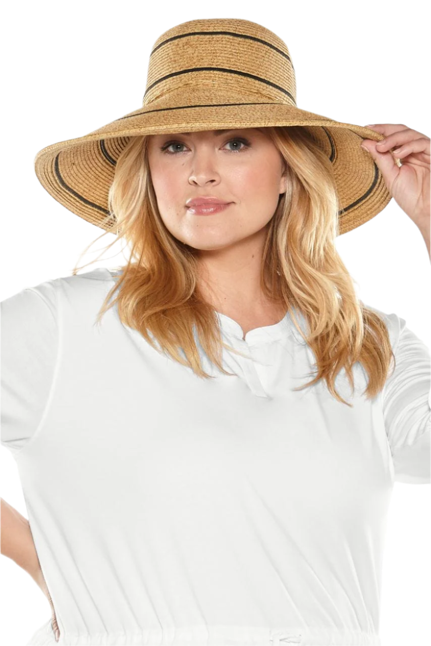 Coolibar Aubrey Straw Hat UPF 50+ - Natural