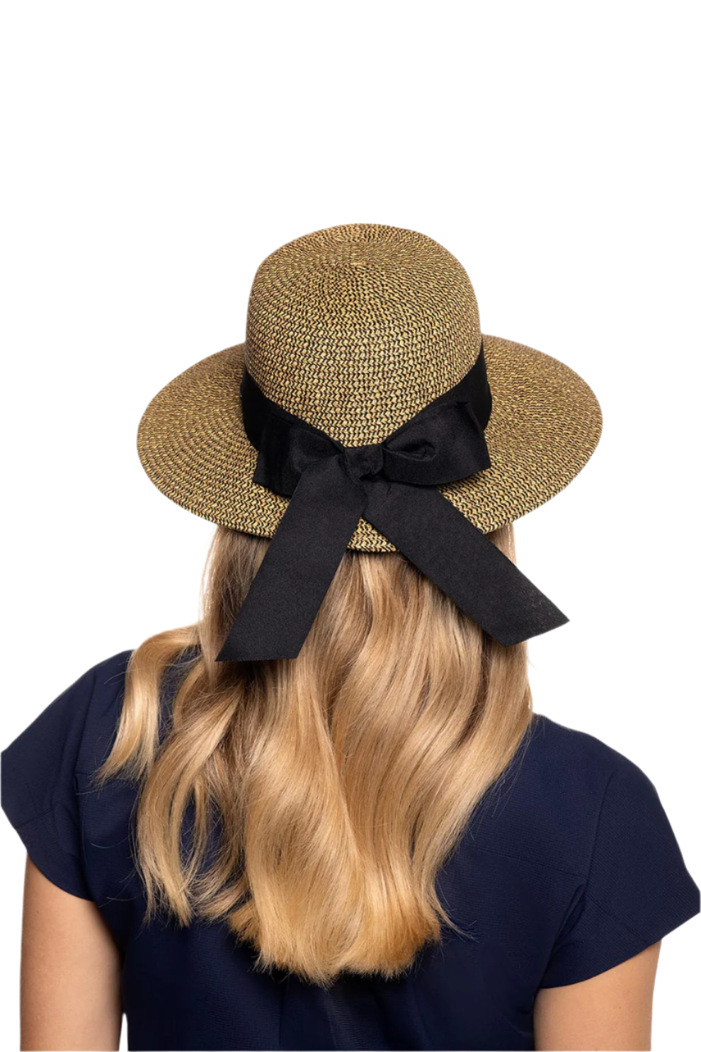 Coolibar Clara Asymmetrical Sun Hat UPF 50+ - Coffee Multi