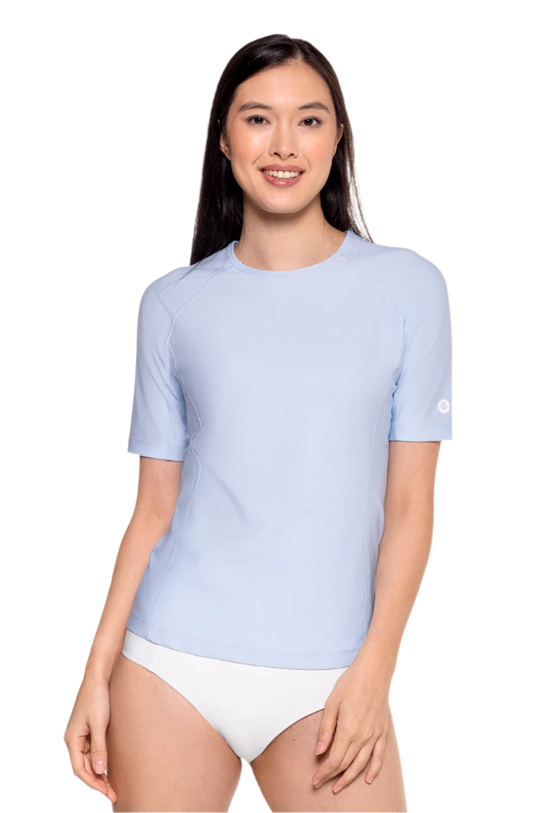 Coolibar Women's Hightide Short Sleeve Swim Shirt UPF 50+ - Skyride