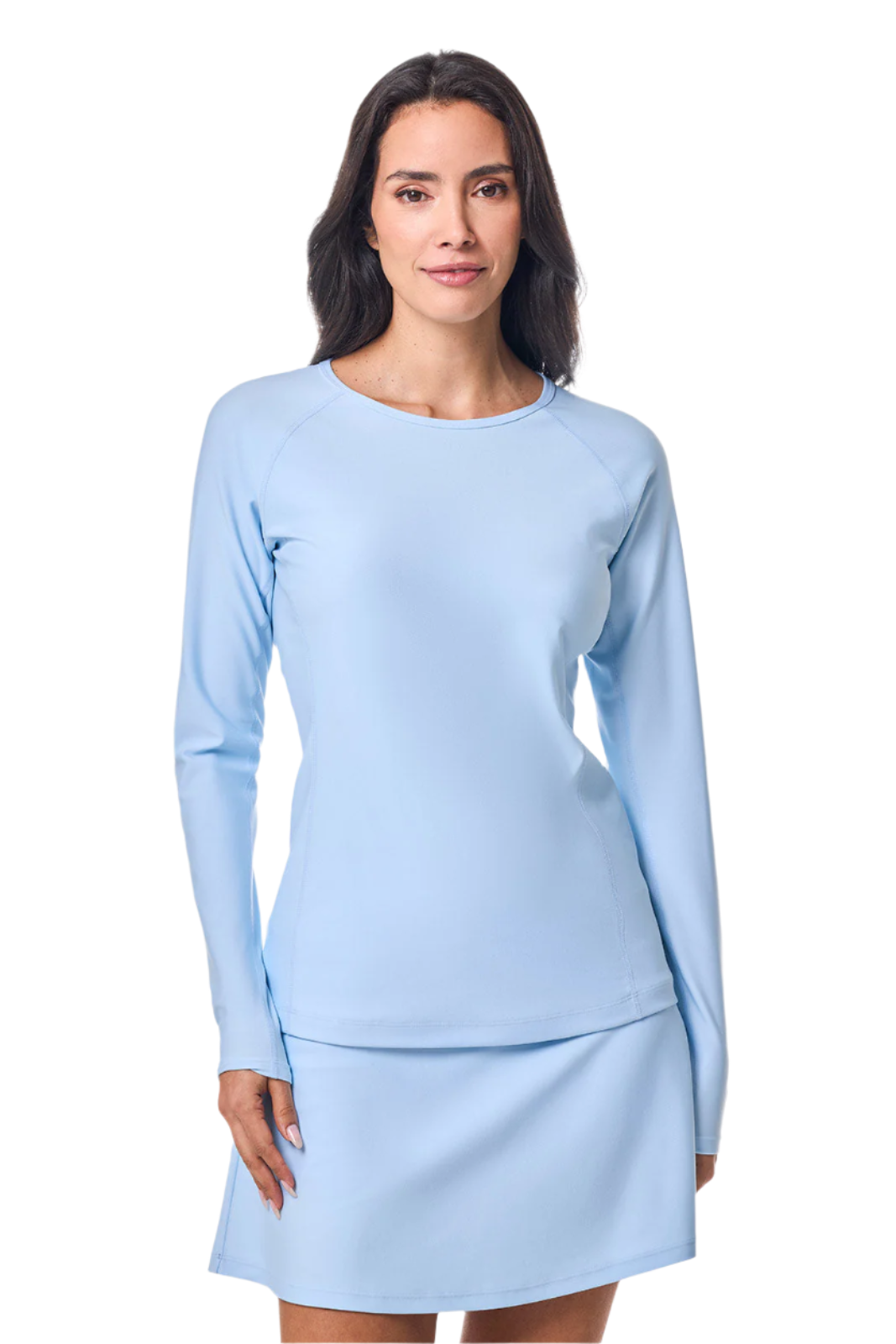 Coolibar Women's Hightide Long Sleeve Swim Shirt UPF 50+ - Skyride