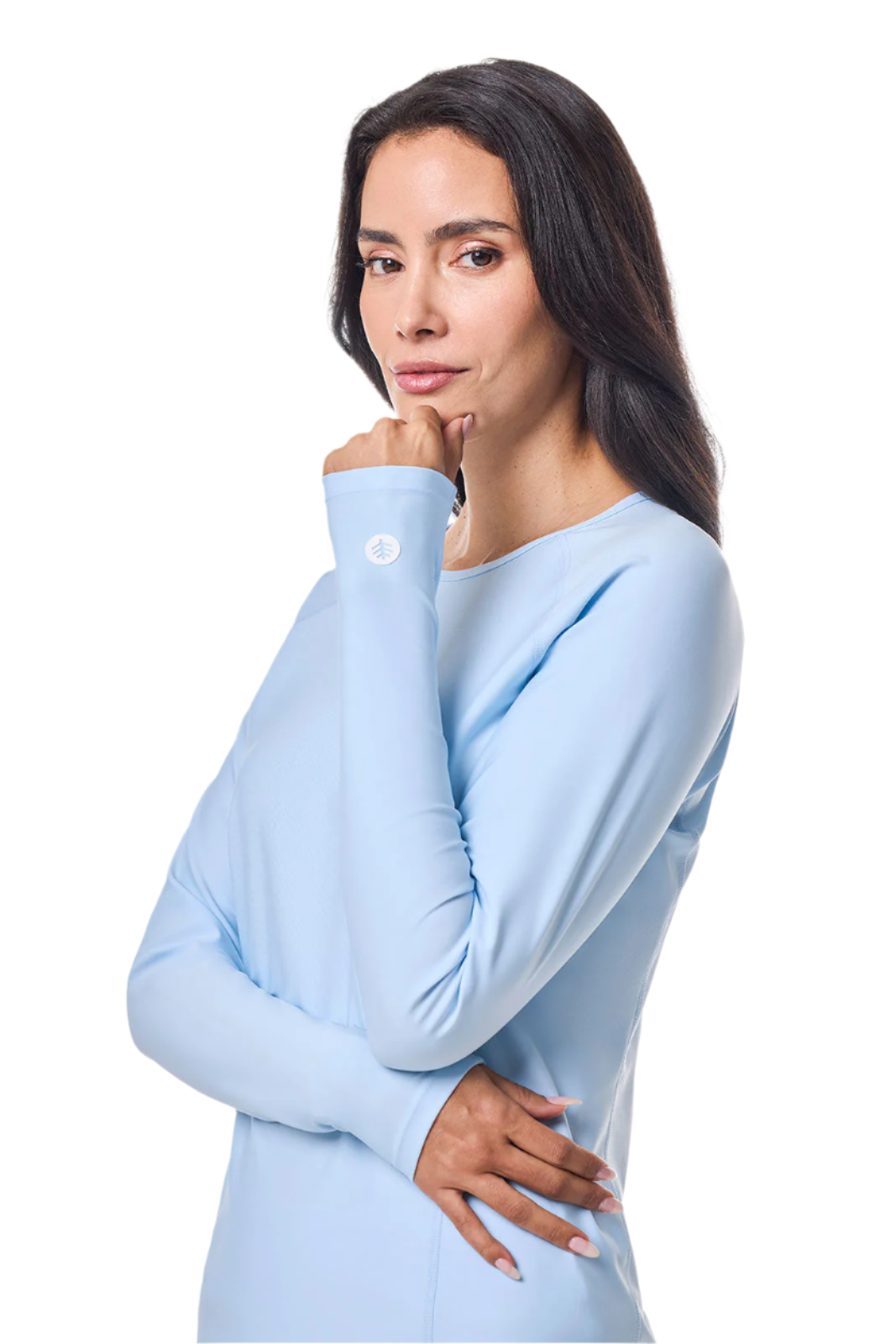 Coolibar Women's Hightide Long Sleeve Swim Shirt UPF 50+ - Skyride