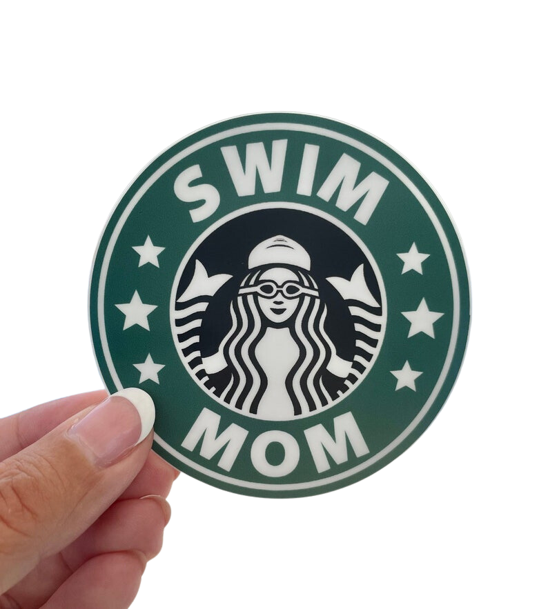 SSR Swim Mom Coffee Swim Sticker
