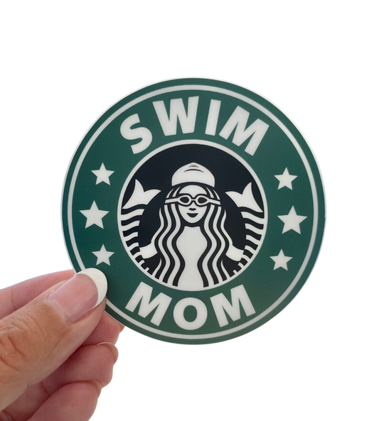 SSR Swim Mom Coffee Swim Sticker