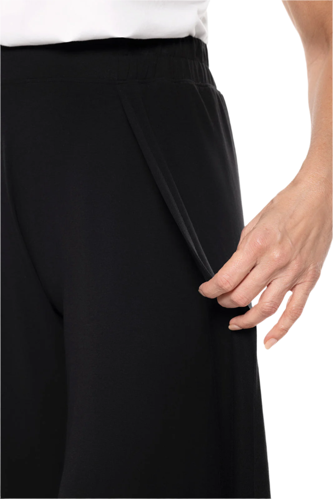 Coolibar Women's Lynsu Wide Leg Pants UPF 50+ - Black