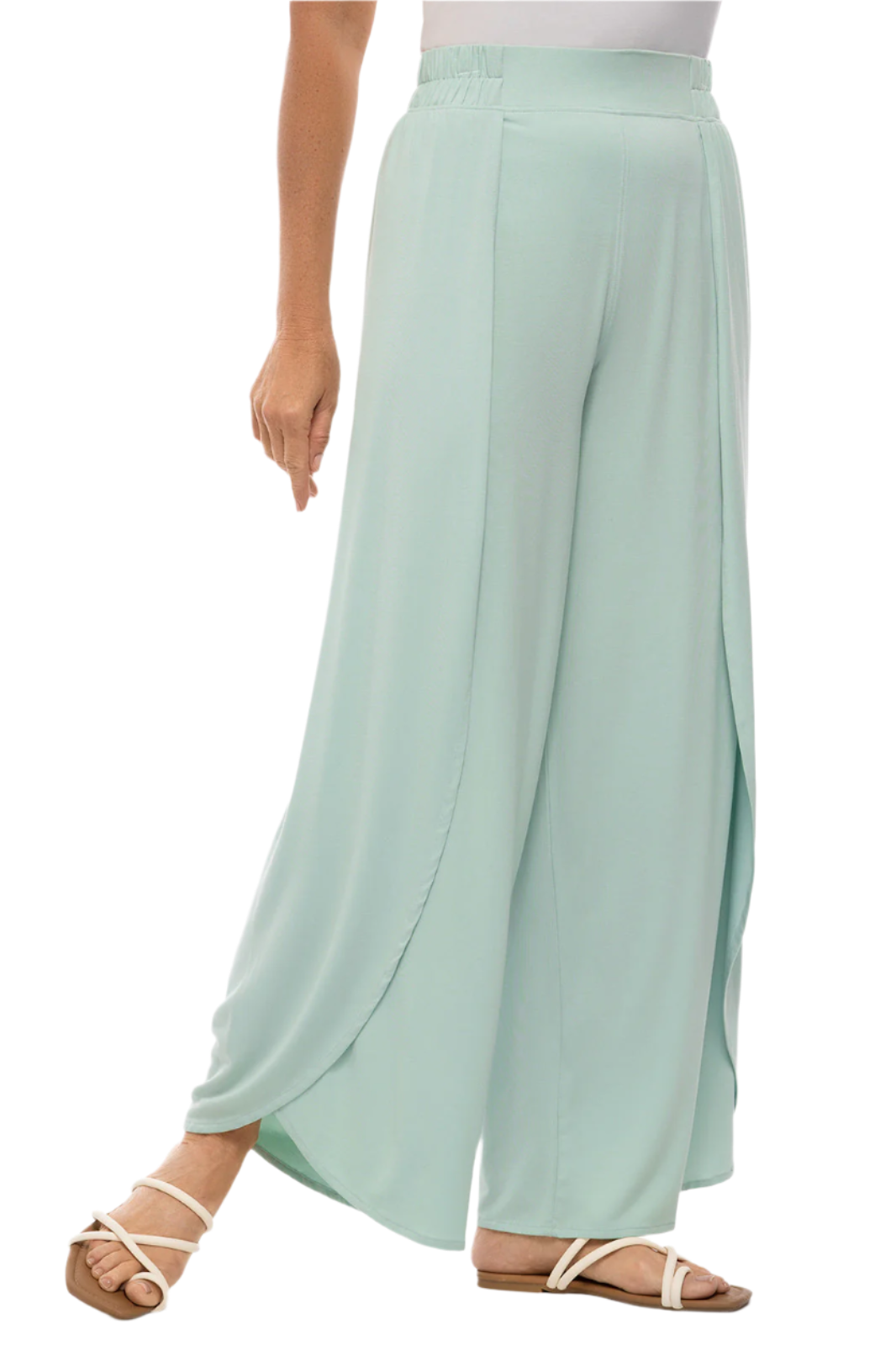Coolibar Women's Lynsu Wide Leg Pants UPF 50+ - Misty Aqua