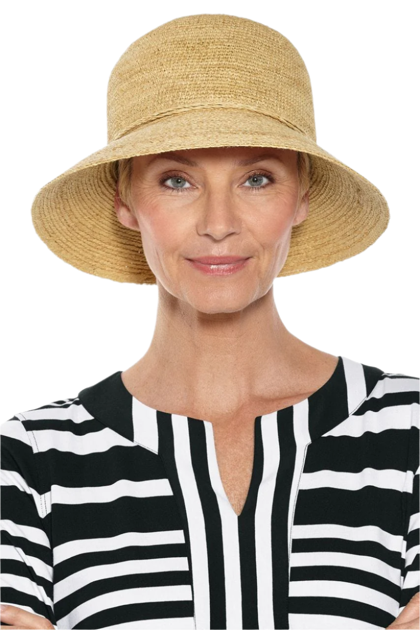 Coolibar Carolina Summer Cloche Hat UPF 50+ - Natural
