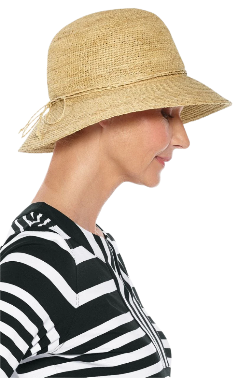 Coolibar Carolina Summer Cloche Hat UPF 50+ - Natural