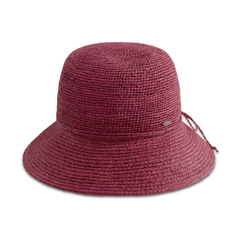 Coolibar Carolina Summer Cloche Hat UPF 50+ - Red Crush