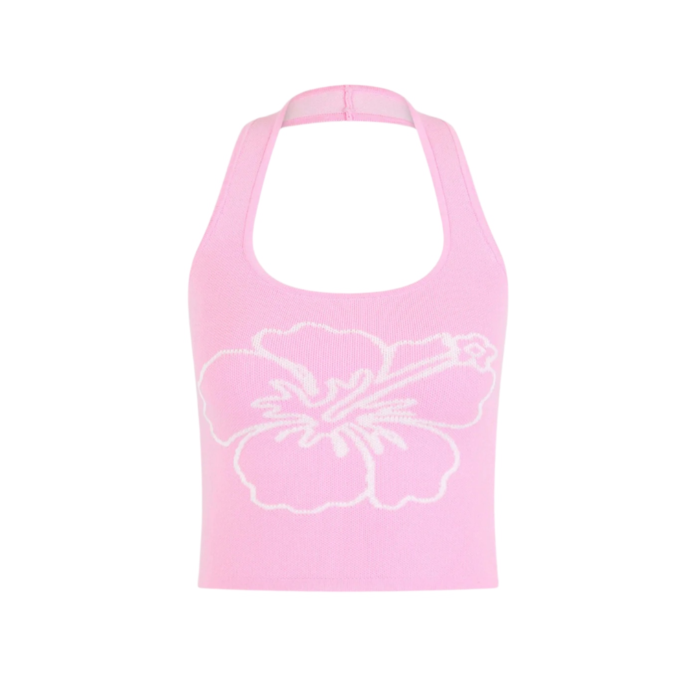 Kulani Kinis Knit Halter Tank Top - Petal Pop