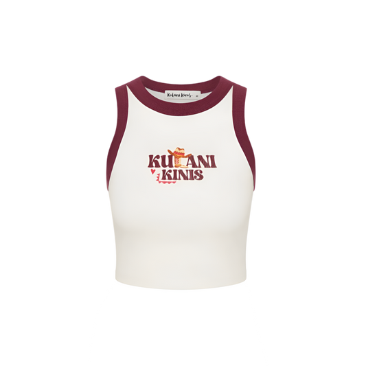 Kulani Kinis Bind Crop Tank Top - Wild West
