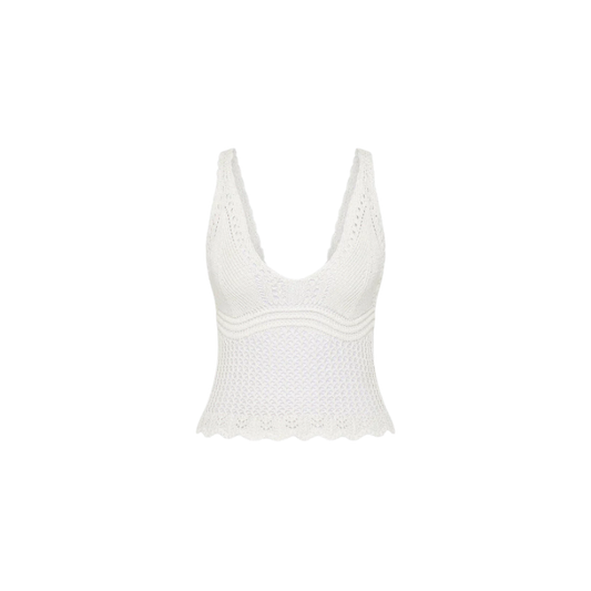 Kulani Kinis Crochet Cami - Ivory