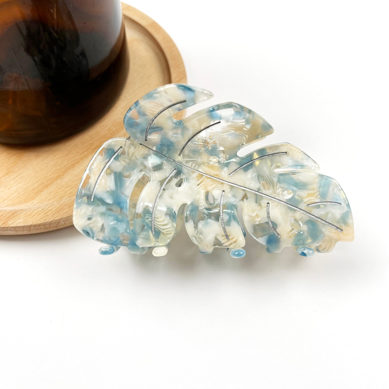 SSR Leaf Hair Claw Clip - Blue