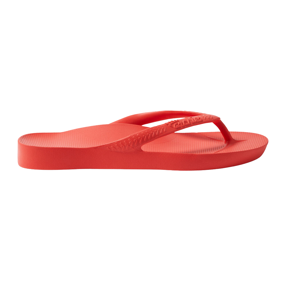 Archies Arch Support Flip Flops - Coral