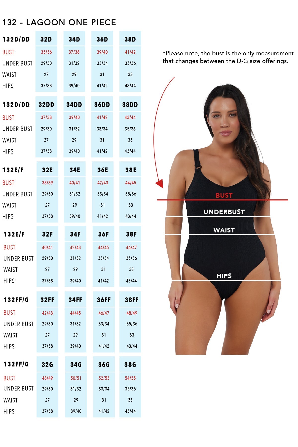 Pacifica Lagoon One Piece Cup Size Swimsuit - Black Pacifica