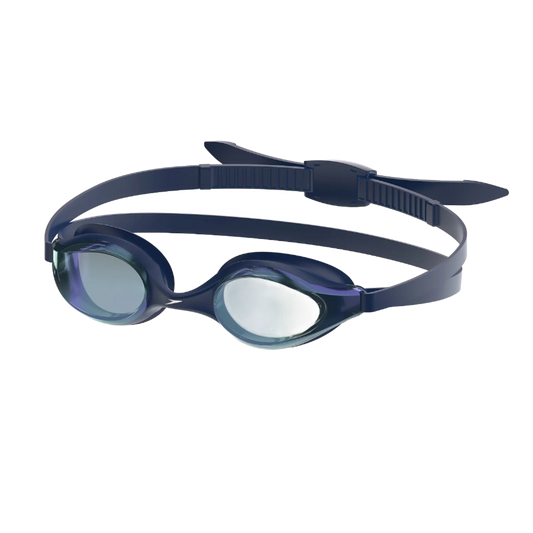 Speedo Unisex Hyper Flyer Mirrored TLAT Youth Racing Goggle - Navy
