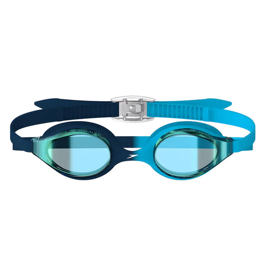 Speedo Unisex Hyper Flyer Limited Edition Mirrored Junior Ages 6-14 Goggle - Blue Navy