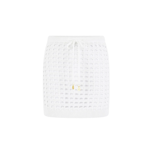 Kulani Kinis Crochet Mini Skirt - Ivory