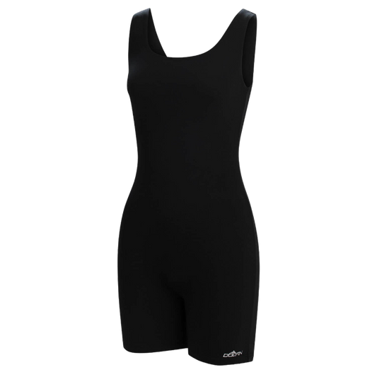 Dolfin Aquashape Aquatard Chlorine Resistant One Piece Swimsuit - Black FINAL SALE