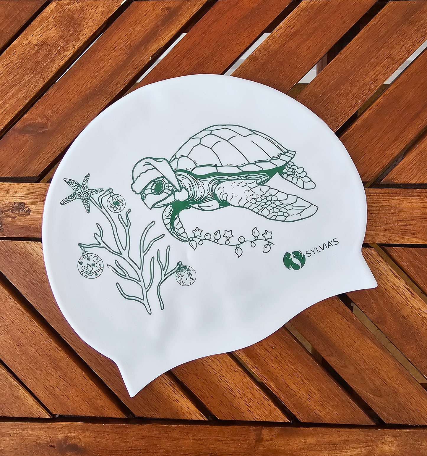 SSR Holiday Sea Turtle Elastomeric Silicone Cap