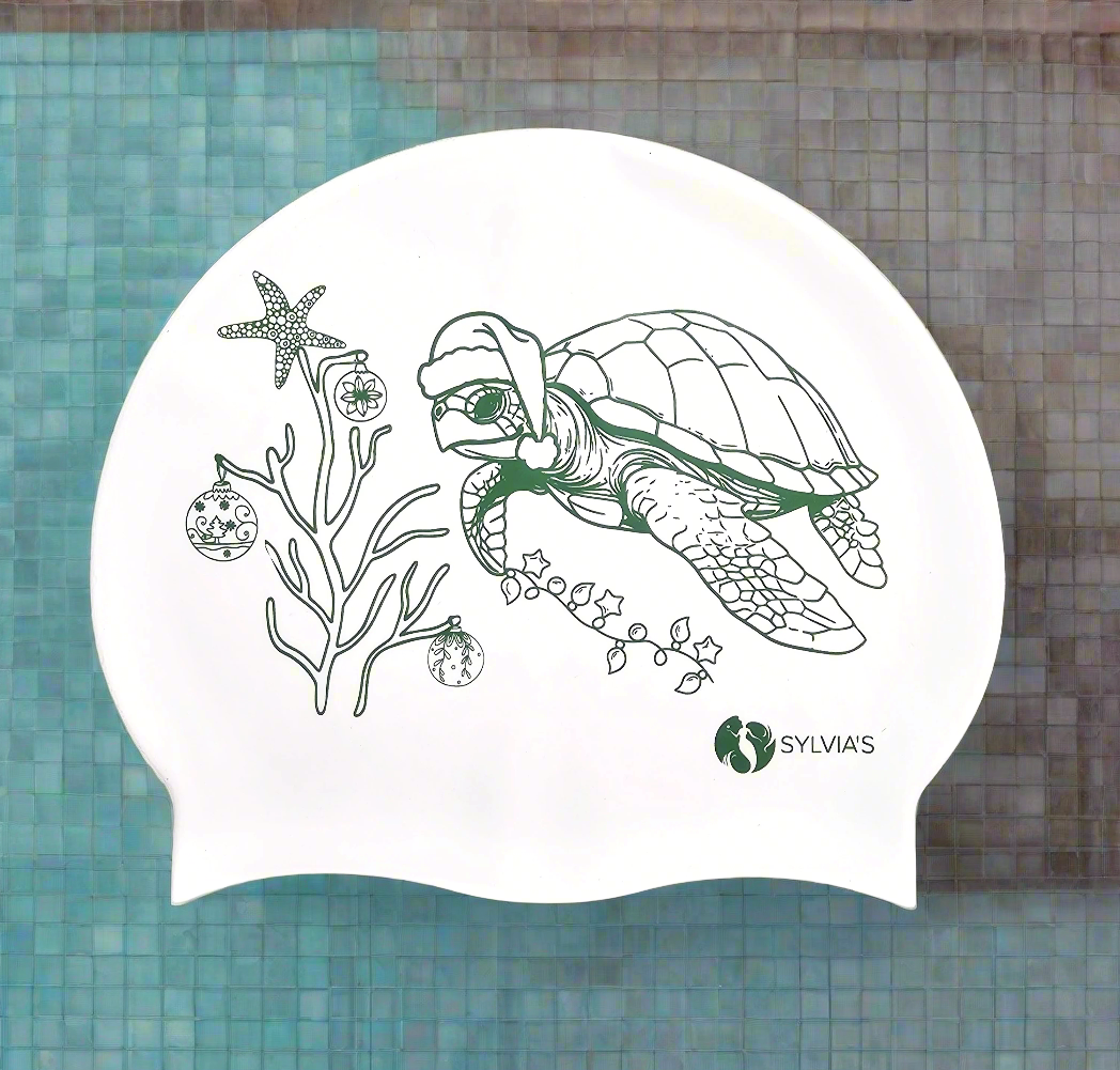 SSR Holiday Sea Turtle Elastomeric Silicone Cap