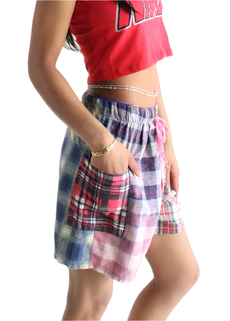 American Recycled Clothing Eco Flannel Shorts - Assorted