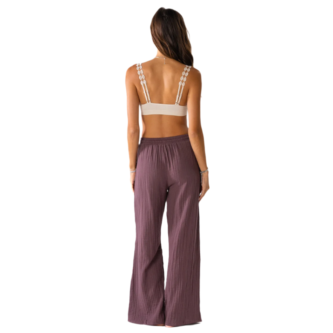 Lotus and Luna Wide Leg Cabana Pants - Lunar Sky