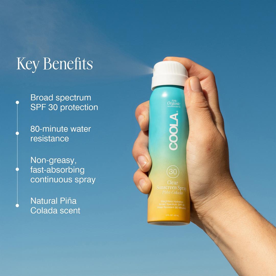 COOLA Classic Spray SPF 30 Travel Size - Pina Colada