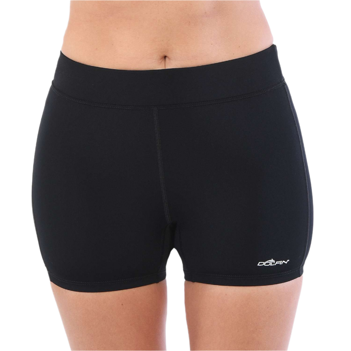 Dolfin Aquashape Solid Fitted Swim Shorts - Black
