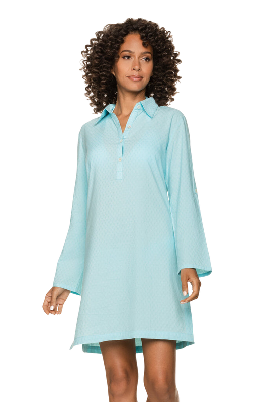 Helen Jon Lilly Coverup Dress - Sky Blue - FINAL SALE
