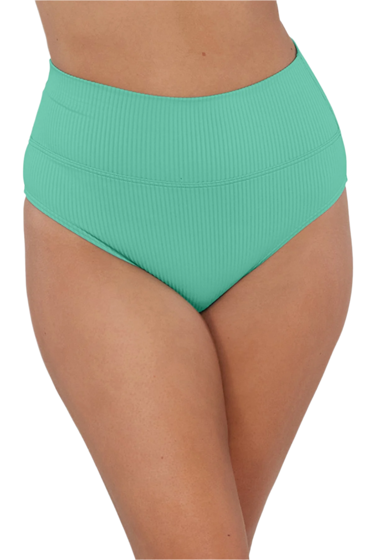 Sunsets Hannah High Waist Swim Bottom - Aqua Mist