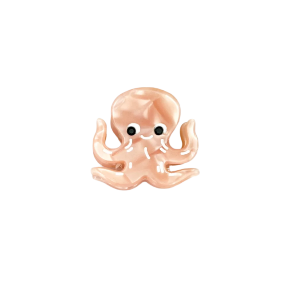 SSR Acetate Mini Pink Octopus Claw Hair Clip