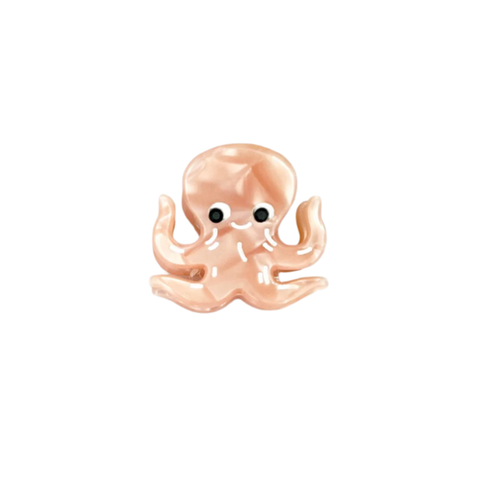 SSR Acetate Mini Pink Octopus Claw Hair Clip