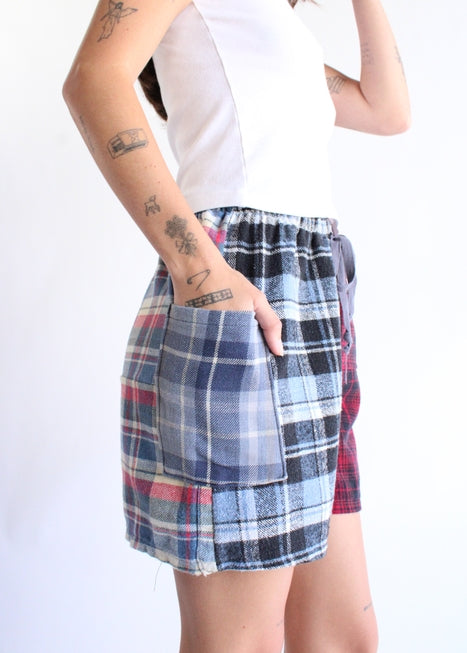 American Recycled Clothing Eco Flannel Shorts - Assorted