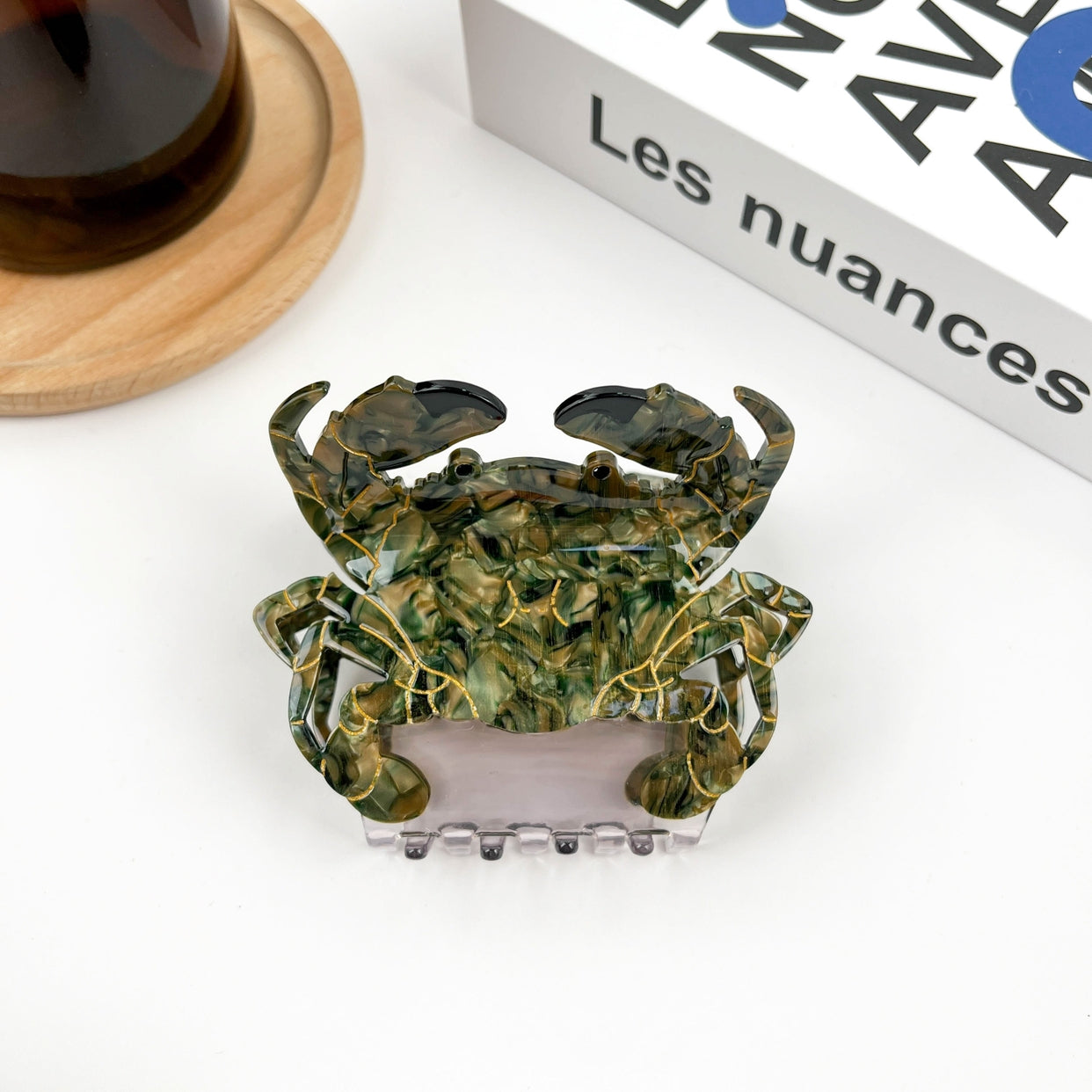 SSR Acetate Crab Hair Claw Clip - Green