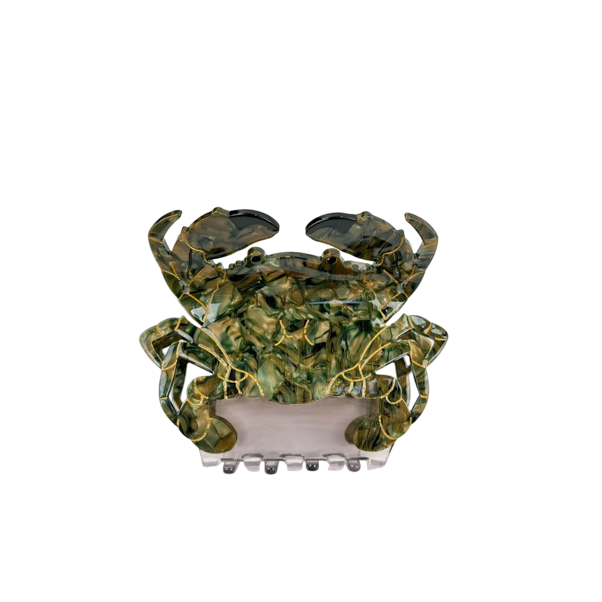 SSR Acetate Crab Hair Claw Clip - Green