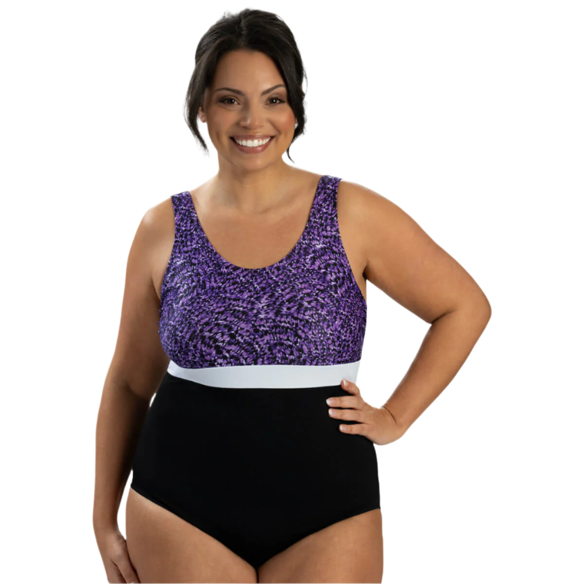 Dolfin Aquashape Moderate Scoop Back Chlorine Resistant One Piece Swimsuit - Harmony