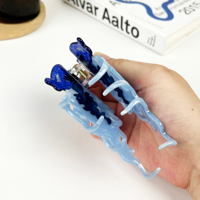 SSR Acetate Jellyfish Hair Claw Clip - Blue